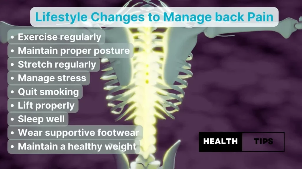 Lifestyle Changes For Managing Back Pain