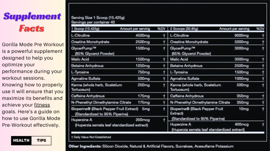Gorilla Mode Pre Workout